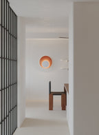 Abstract Circular Crescent Wall Sconce