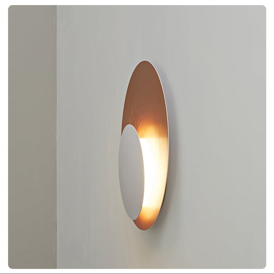 Abstract Circular Crescent Wall Sconce