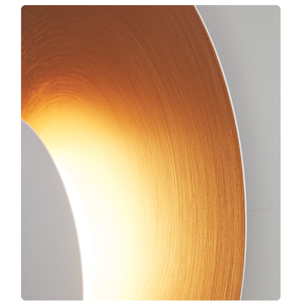 Abstract Circular Crescent Wall Sconce
