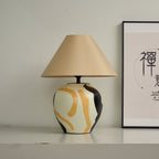 Abstract Pattern Ceramic Table Lamp