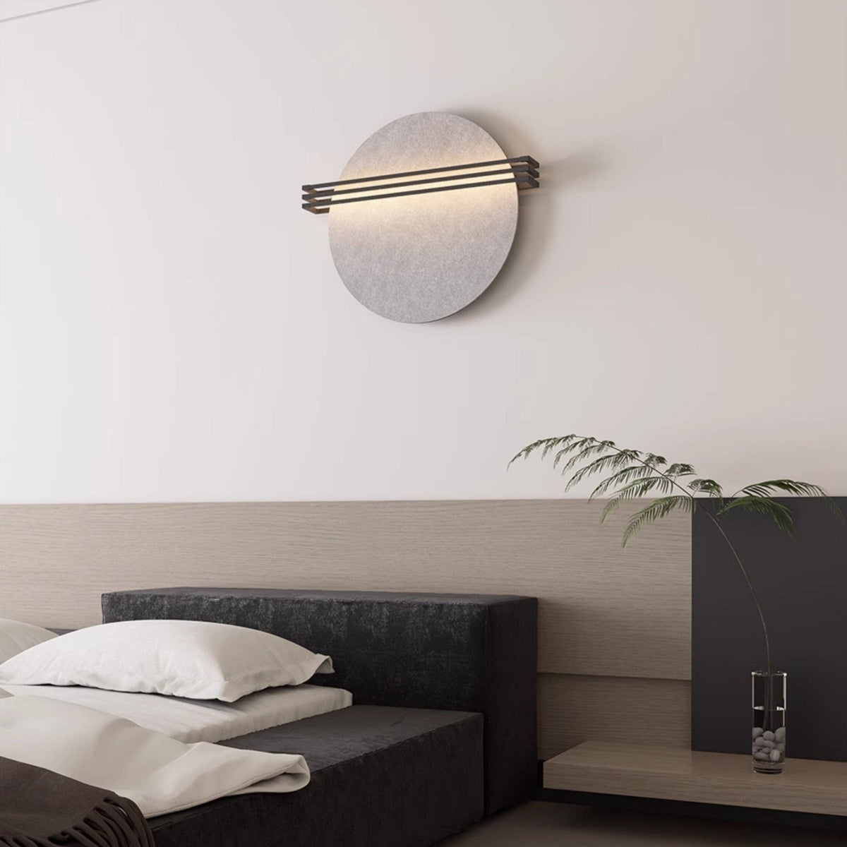 Abstract Sunrise Felt Wall Sconce
