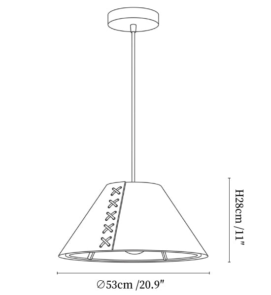 Acoustic Felt Pendant Light