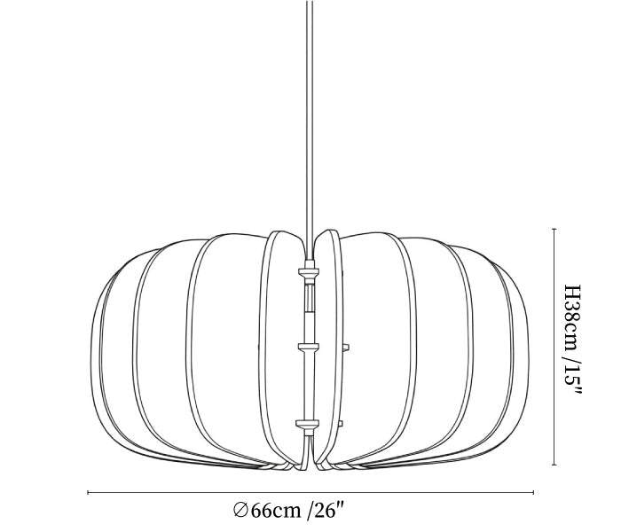 Acoustic Layered Pendant Lamp