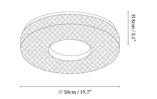 Acrylic Halo Round Ceiling Light
