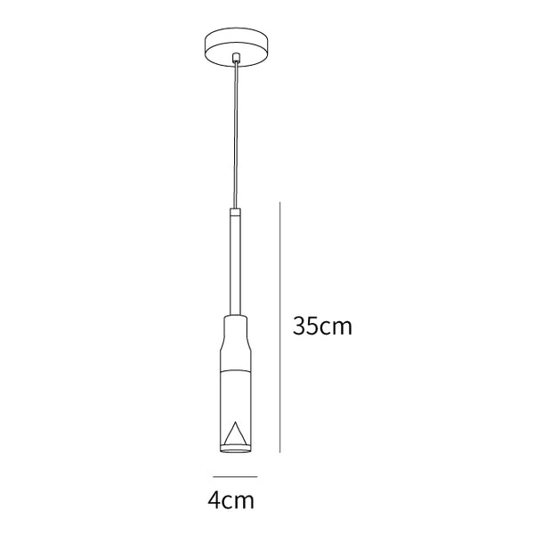 Acrylic Hat Plate Pendant Light