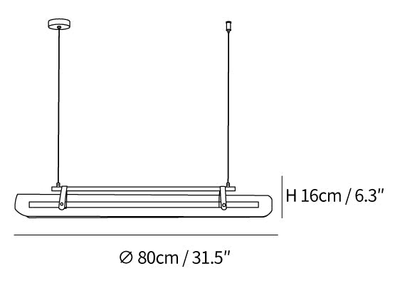 Acrylic Linear Chandelier
