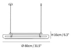 Acrylic Linear Chandelier