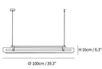 Acrylic Linear Chandelier