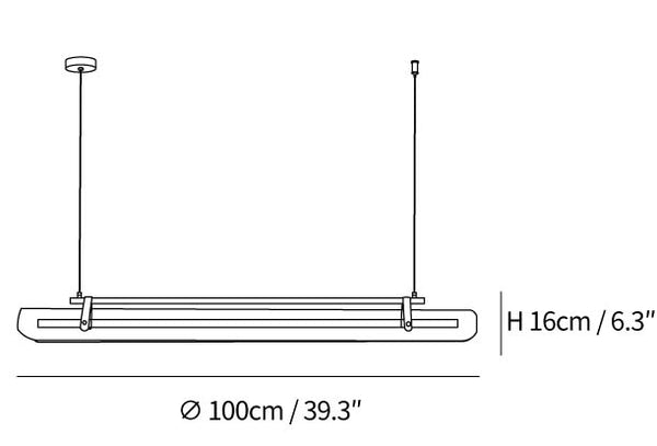 Acrylic Linear Chandelier