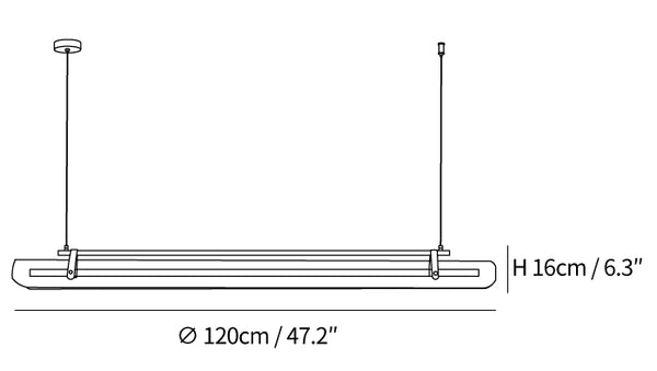 Acrylic Linear Chandelier