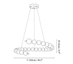 Acrylic Pearls Chandelier