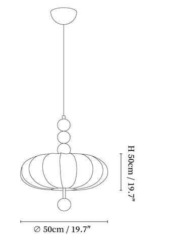 Adelaide Fabric Pendant Light