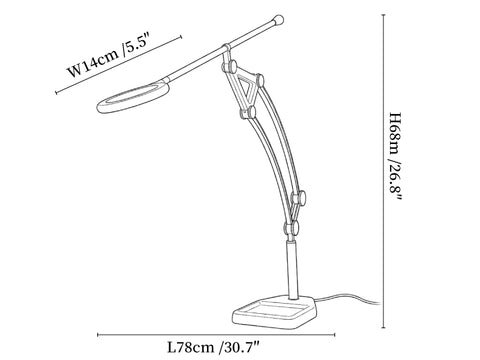 Adjustable Articulated Task Lamp