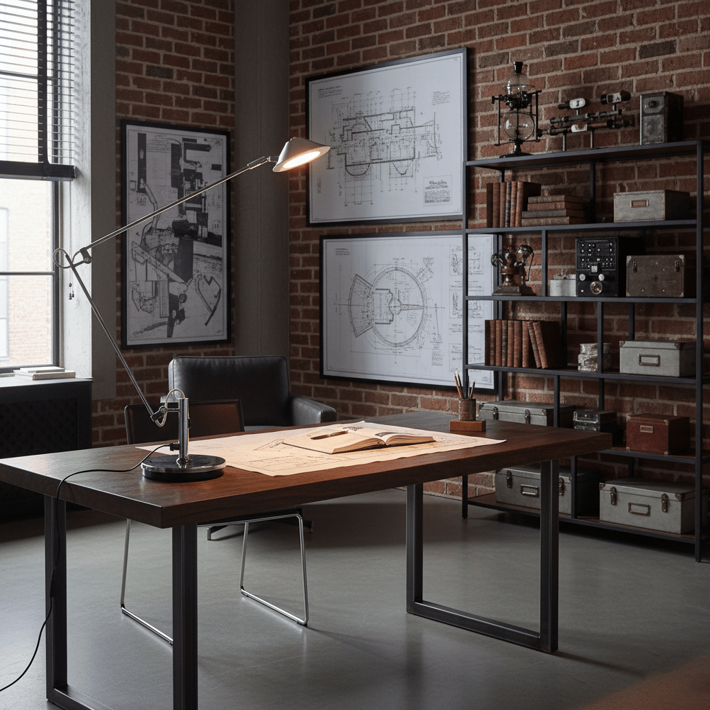 Adjustable Black Office Task Lamp