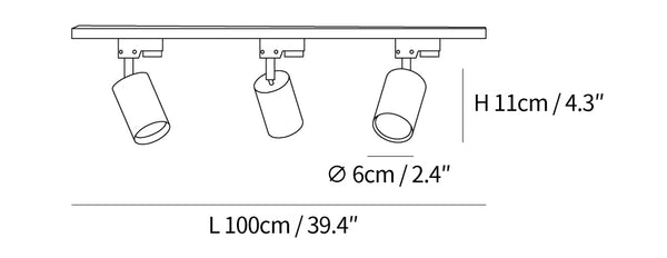 Adjustable Spotlight Track Ceiling Light