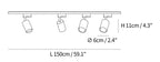 Adjustable Spotlight Track Ceiling Light