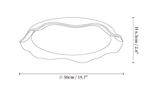 Aera Microcement Ceiling Light