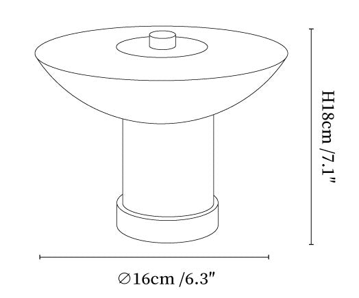 Aeralith Rechargeable Alabaster Table Lamp