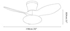 Aeris Curve Ceiling Fan Light