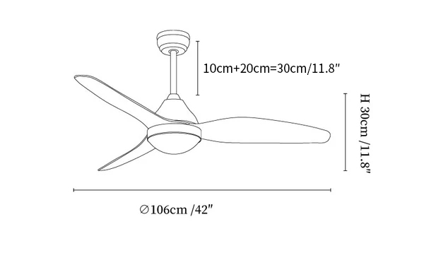 Aeris Whisper Ceiling Fan Light
