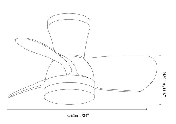 Aero Echo Ceiling Fan Light