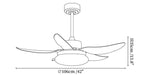 Aero Palm Ceiling Fan Light