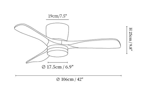 Aerodynamics 42"/52" Ceiling Fan Light