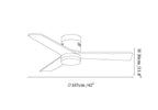 Aeroluxe Modern Ceiling Fan Light