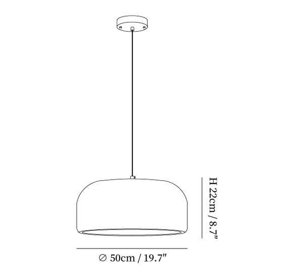 Aether Dome Cloud Pendant Light