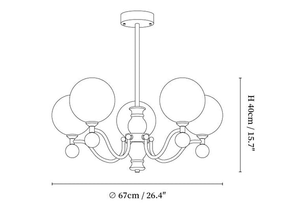 Aether Sphere Chandelier
