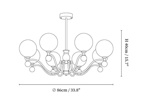 Aether Sphere Chandelier