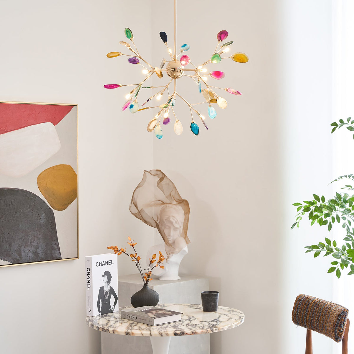 Agate Flake Chandelier