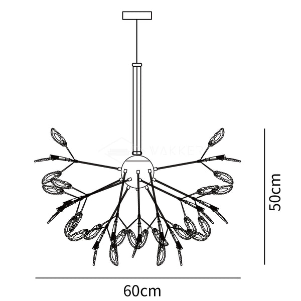 Agate Flake Chandelier