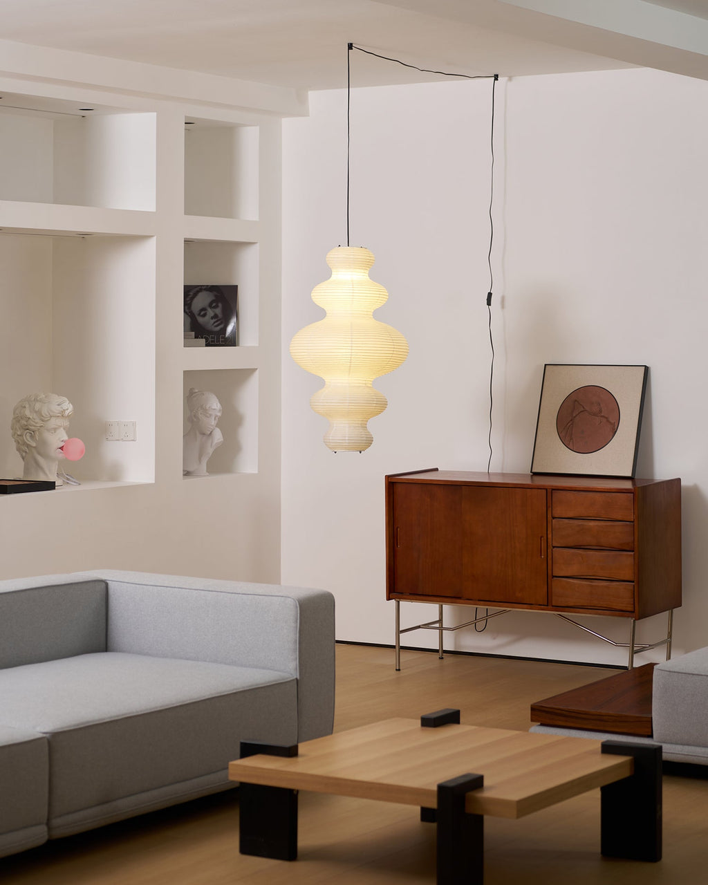 Akari Juni Pendant Swag Lamp