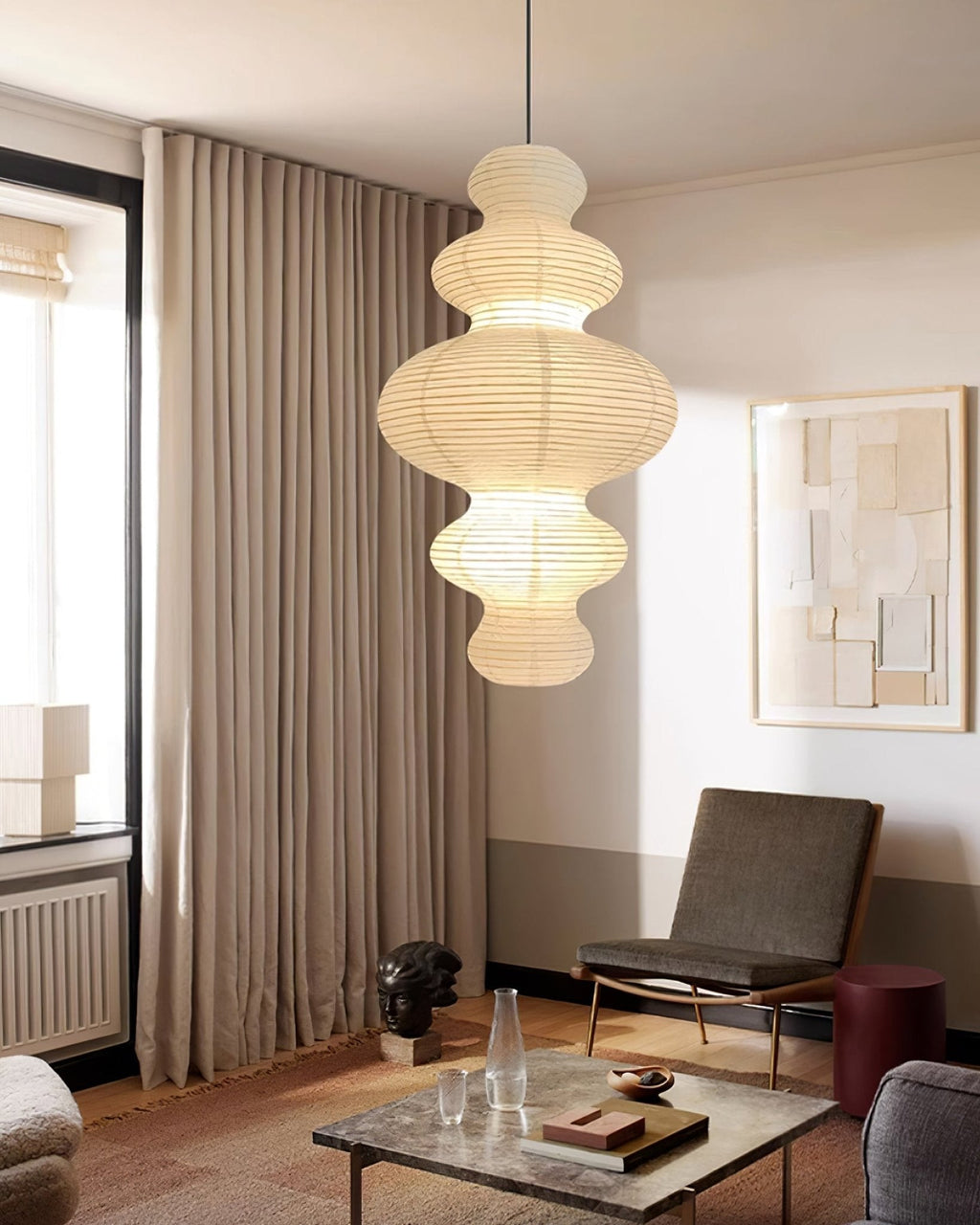 Akari Juni Pendant Swag Lamp