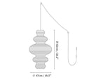 Kozo Paper Tower Swag Pendant