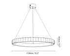 Alabaster Avalon Halo Chandelier