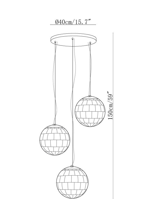 Alabaster Ball Pendant Light