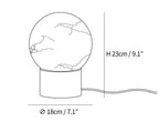 Marble Ball Alabaster Table Lamp