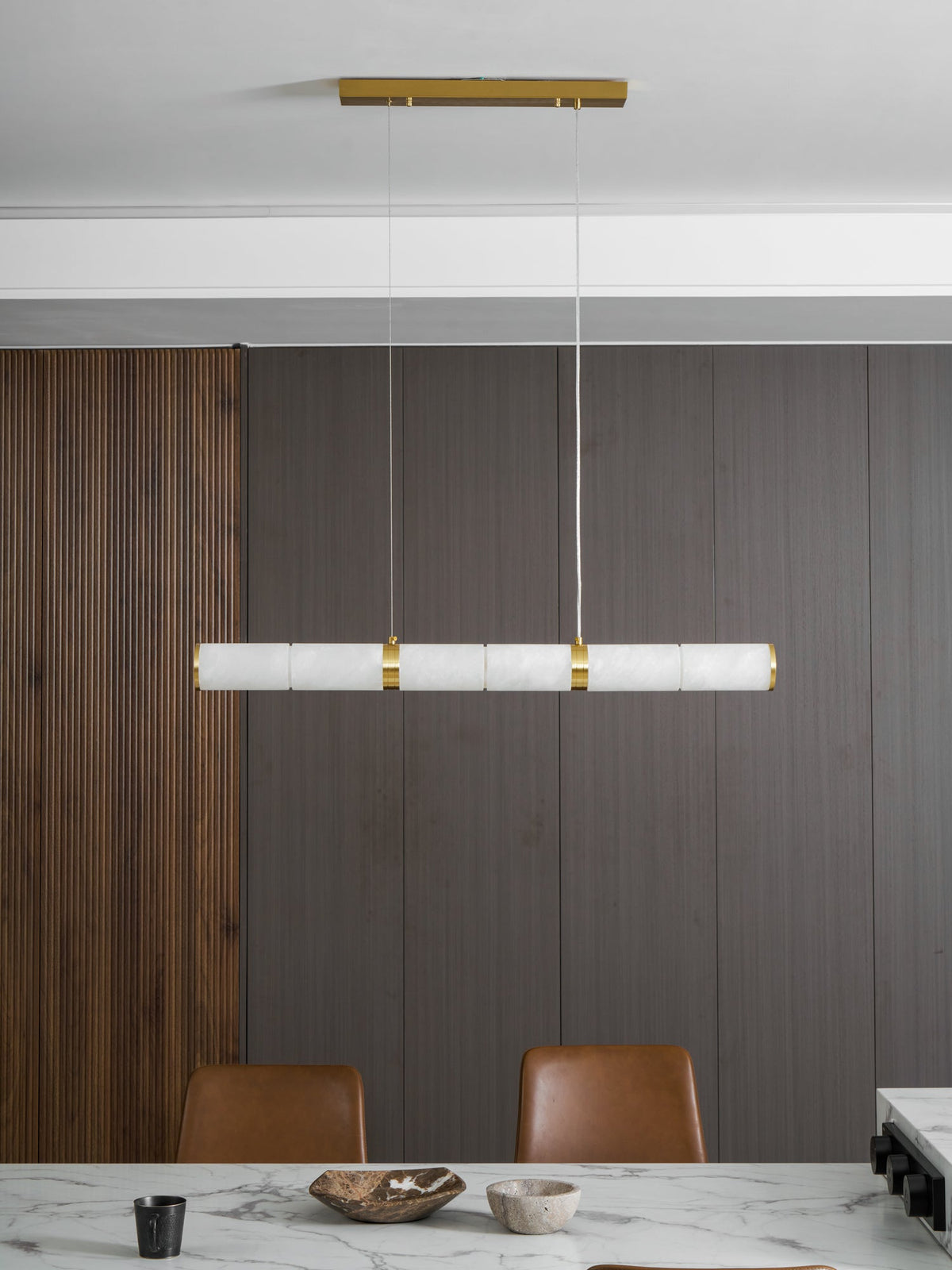 Alabaster Beam Pendant Light