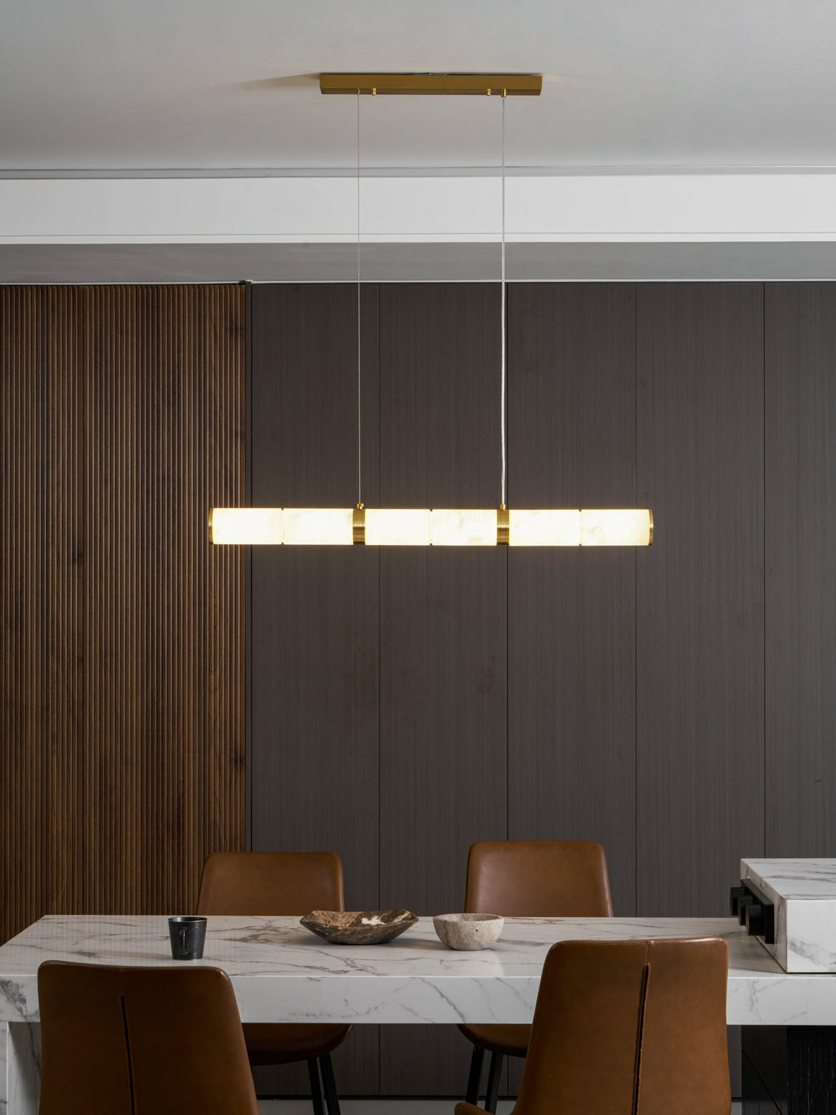 Alabaster Beam Pendant Light