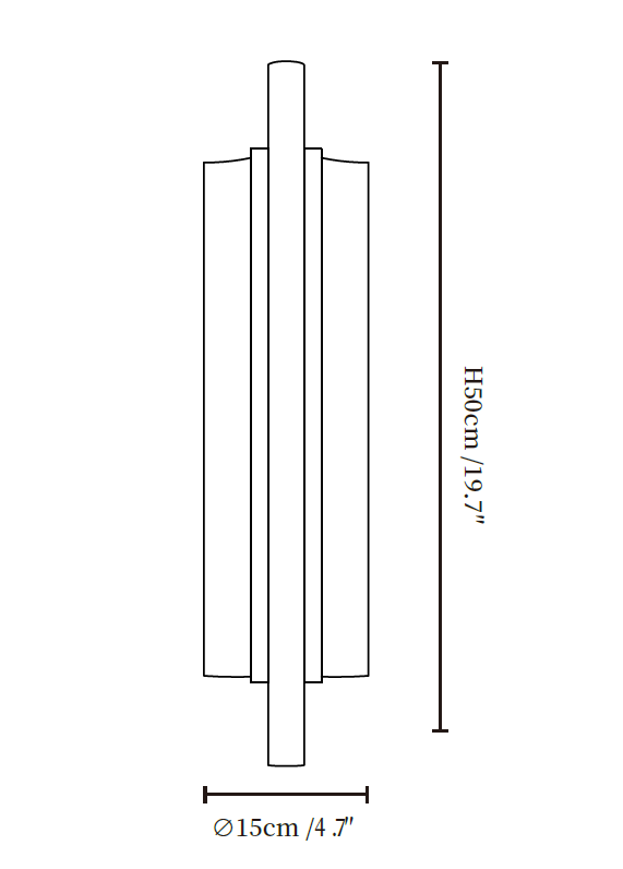 Alabaster Blade Wall Sconce