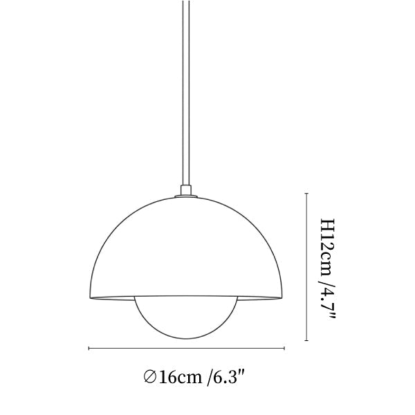 Alabaster Bud Pendant Lamp