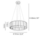 Alabaster Cascade Tiered Chandelier