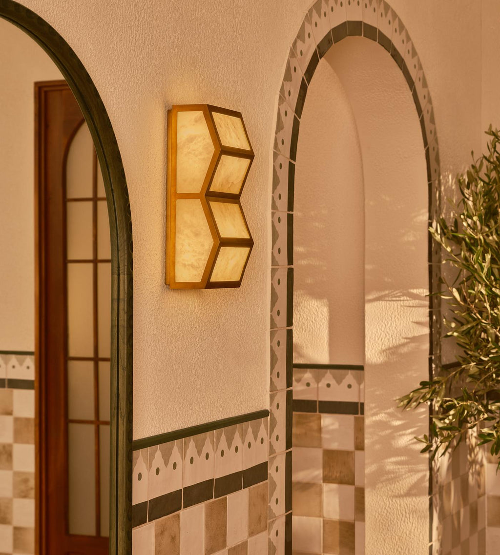 Alabaster Cascade Alabaster Wall Light