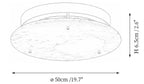 Alabaster Disc Ceiling Lamp
