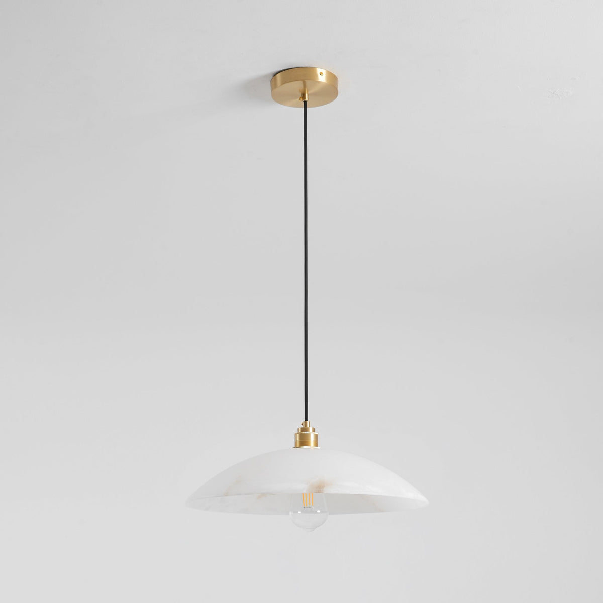 Alabaster Dome Swag Pendant Lamp
