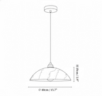 Alabaster Dome Pendant Lamp