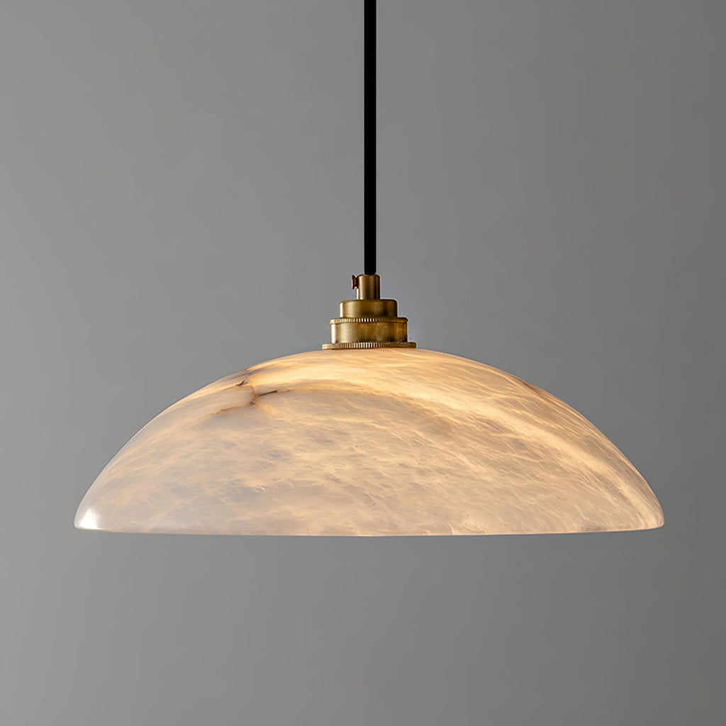 Alabaster Dome Swag Alabaster Pendant Lamp
