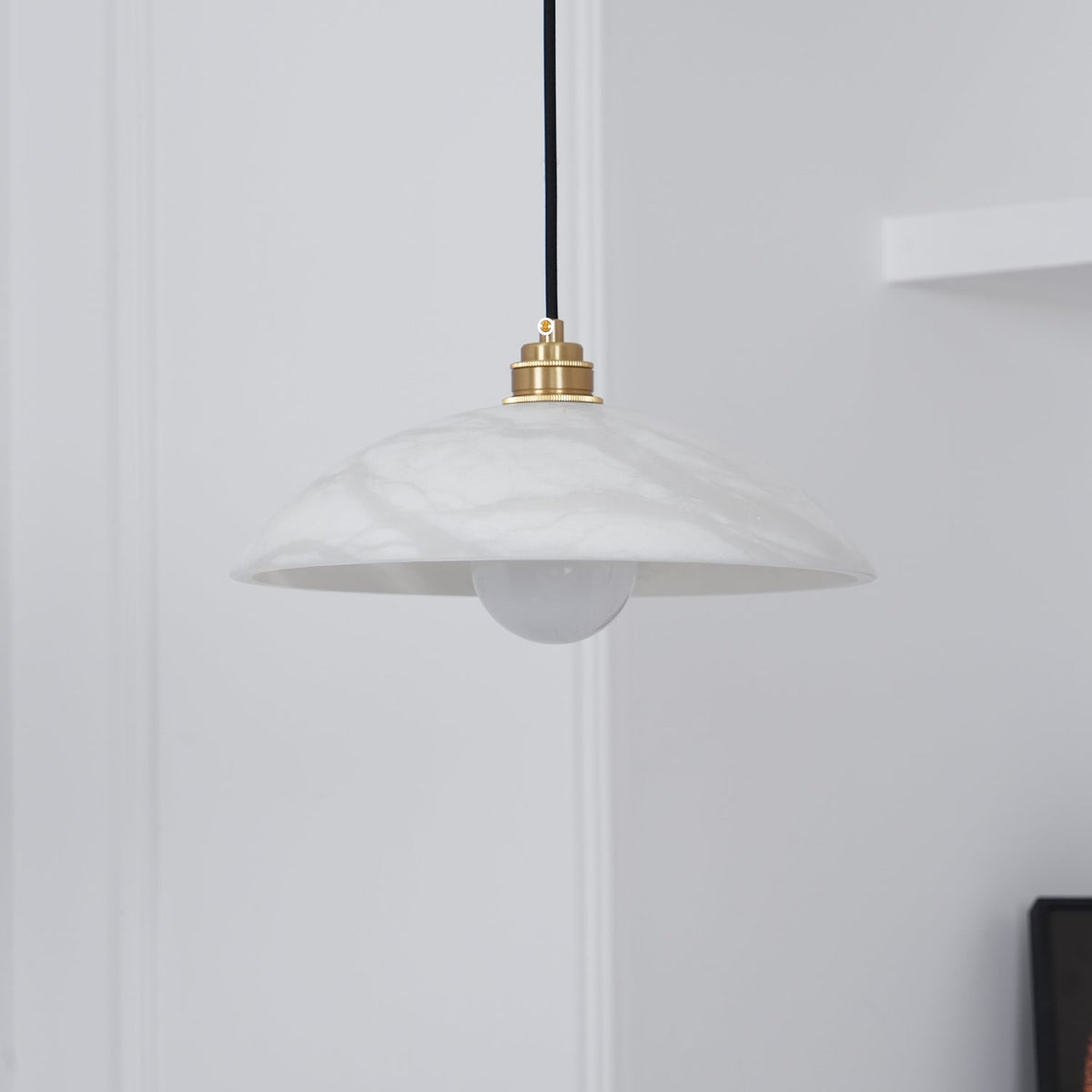 Alabaster Dome Swag Alabaster Pendant Lamp